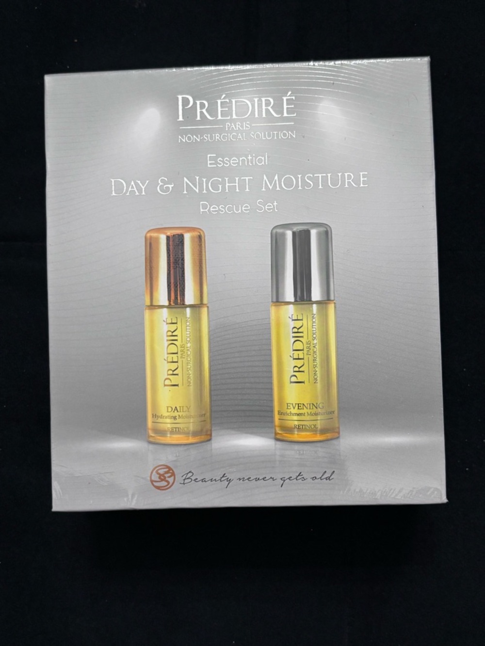 PRÉDIRÉ Day & Night Moisture Rescue Set - Gold & Silver Caps